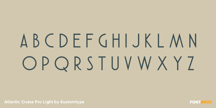 Atlantic Cruise Pro Light Font Poster #3