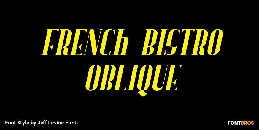 French Bistro Oblique Poster