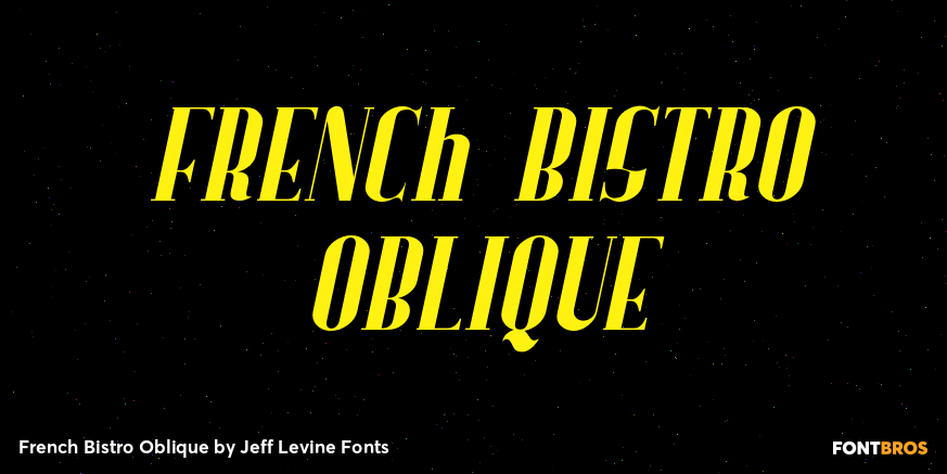 French Bistro Oblique Poster