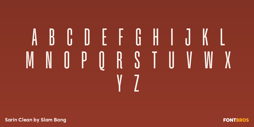 Sarin Clean Font Poster #2