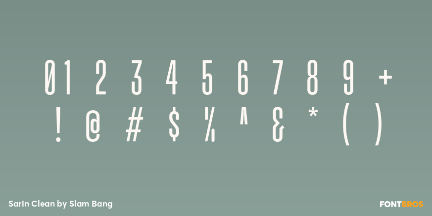 Sarin Clean Font Poster #4