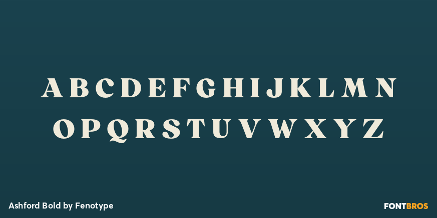 Ashford Bold Font Poster #2