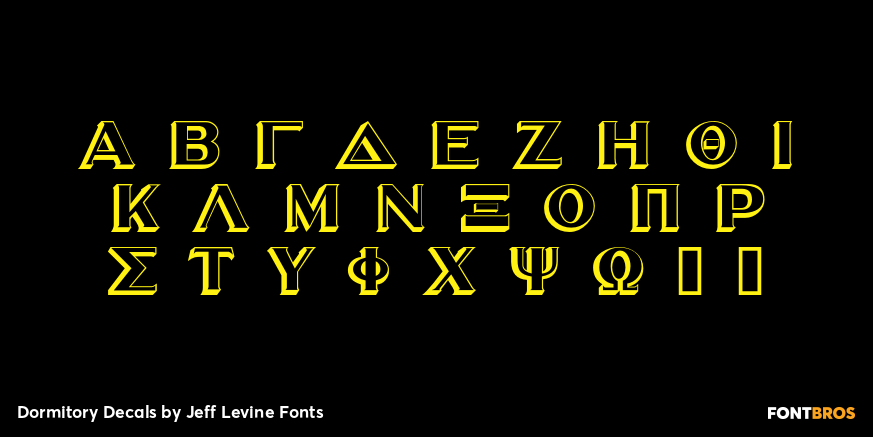 Dormitory Decals Font Poster #2