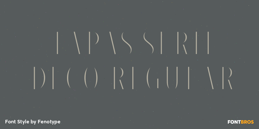 Tapas Serif Deco Regular Poster