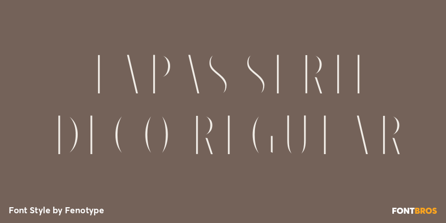 Tapas Serif Deco Regular Poster