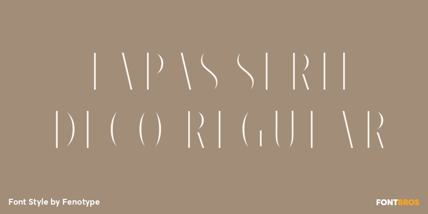 Tapas Serif Deco Regular Poster