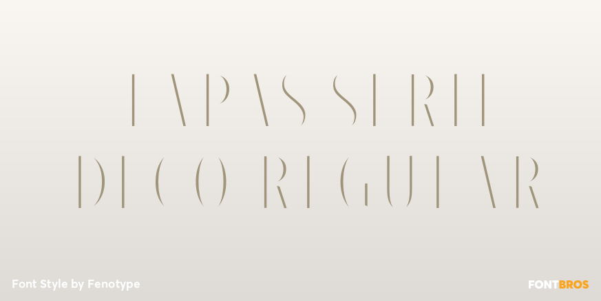 Tapas Serif Deco Regular Poster