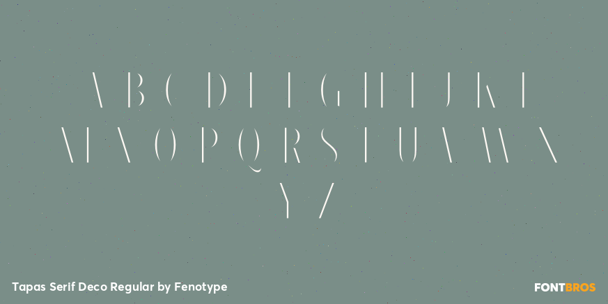 Tapas Serif Deco Regular Font Poster #3