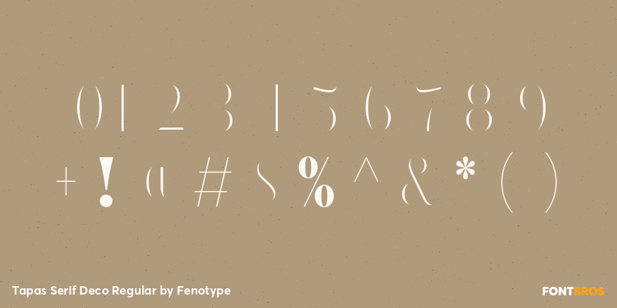 Tapas Serif Deco Regular Font Poster #4