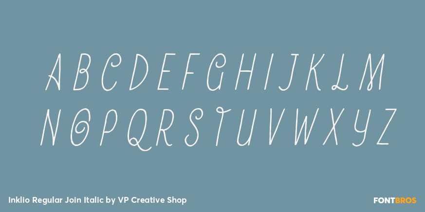Inklio Regular Join Italic Font Poster #2