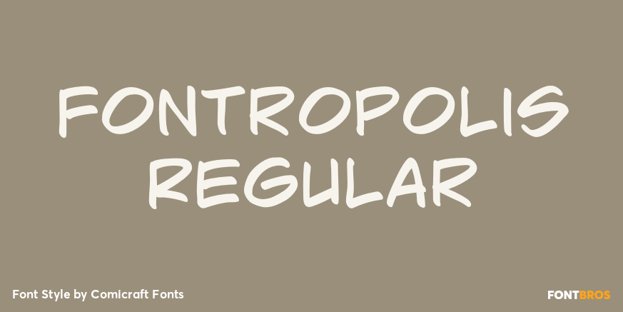 Fontropolis Regular Font Poster #1
