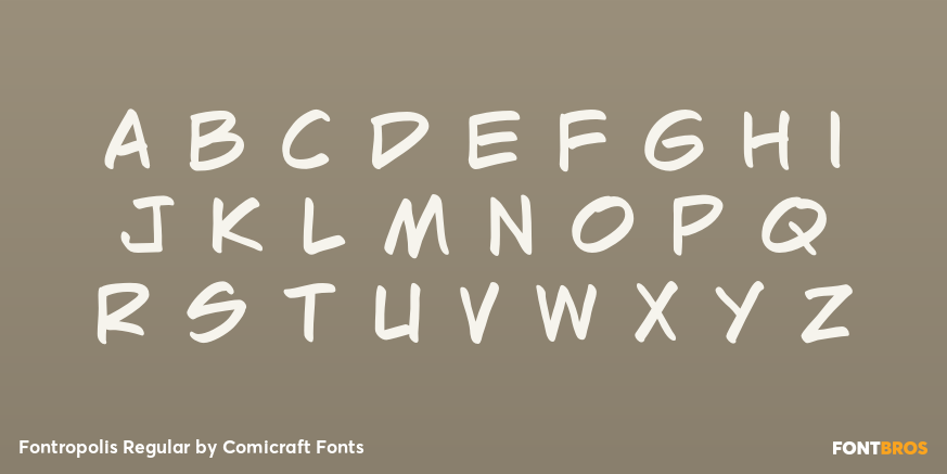 Fontropolis Regular Font Poster #2