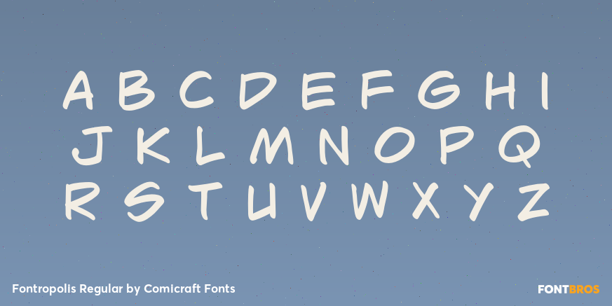 Fontropolis Regular Font Poster #3