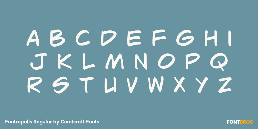 Fontropolis Regular Font Poster #3