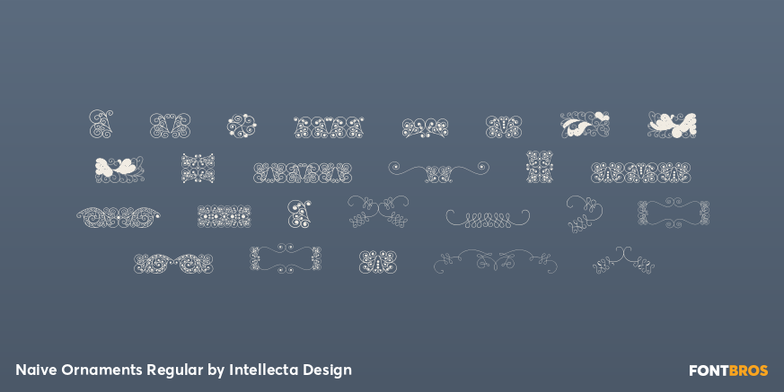 Naive Ornaments Regular Font Poster #2