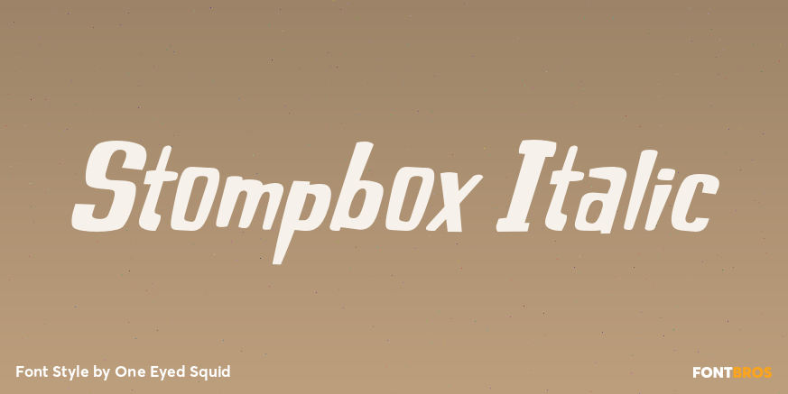 Stompbox Italic Poster