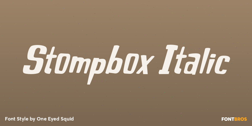 Stompbox Italic Poster