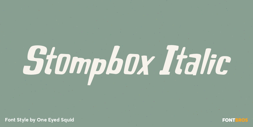 Stompbox Italic Poster