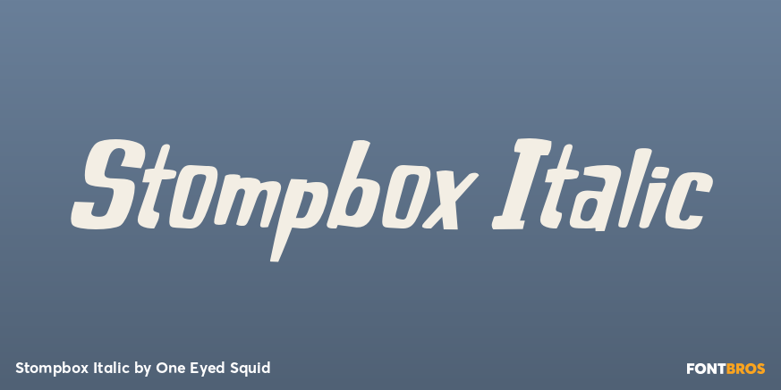 Stompbox Italic Poster