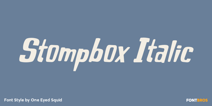 Stompbox Italic Poster