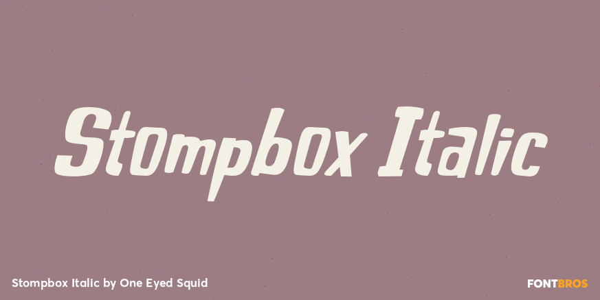 Stompbox Italic Poster