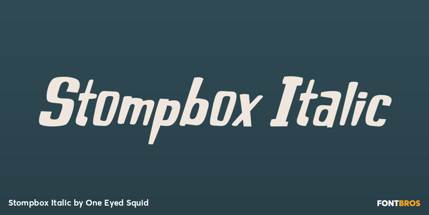 Stompbox Italic Poster