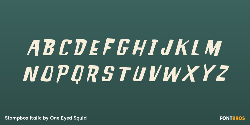 Stompbox Italic Font Poster #1