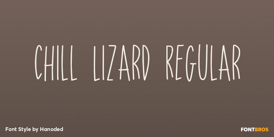 Chill Lizard Regular Font Poster #1