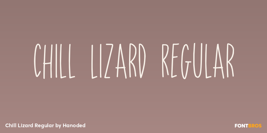 Chill Lizard Regular Font Poster #1
