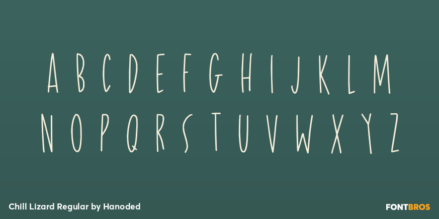 Chill Lizard Regular Font Poster #2