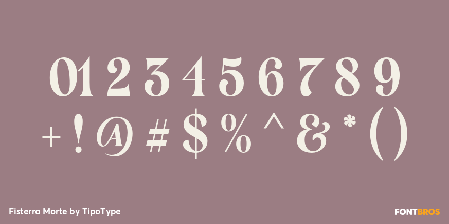 Fisterra Morte Font Poster #1