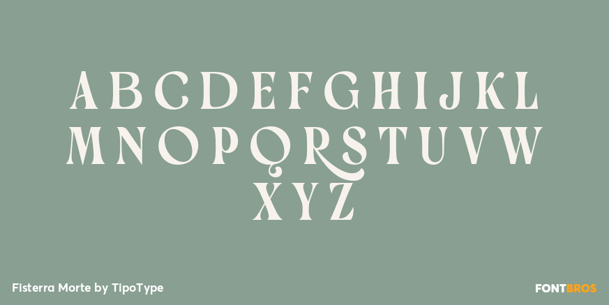 Fisterra Morte Font Poster #2