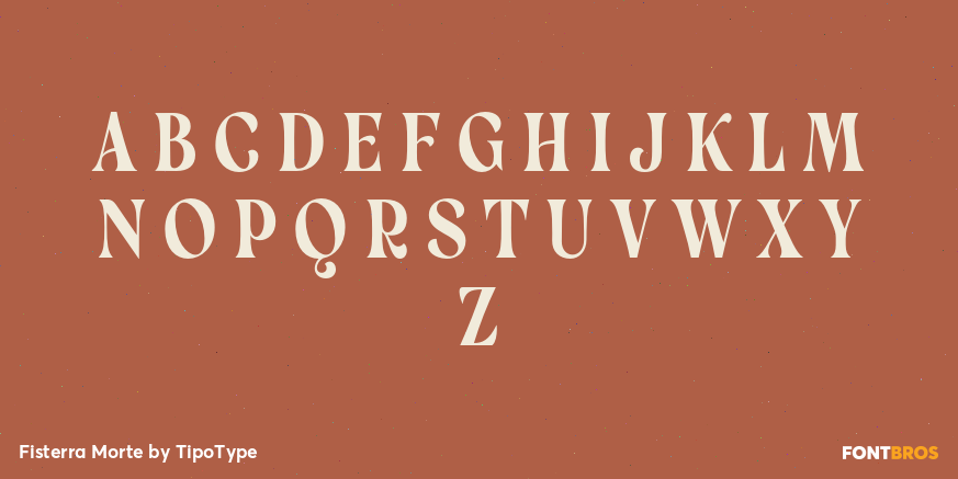 Fisterra Morte Font Poster #3