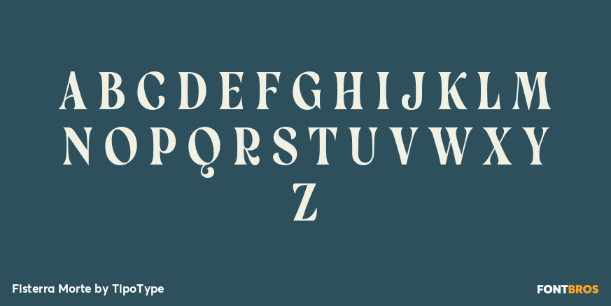 Fisterra Morte Font Poster #1