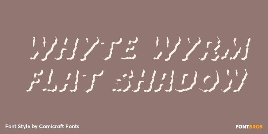 Whyte Wyrm Flat Shadow Poster