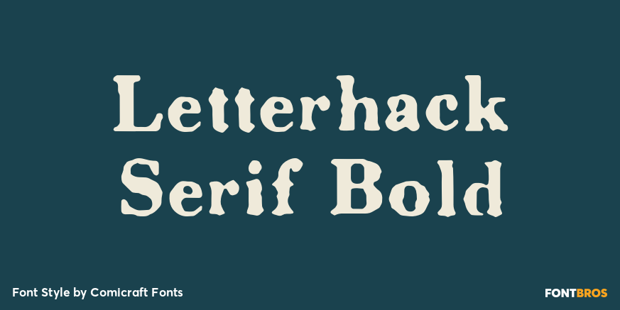 Letterhack Serif Bold Font Poster #1