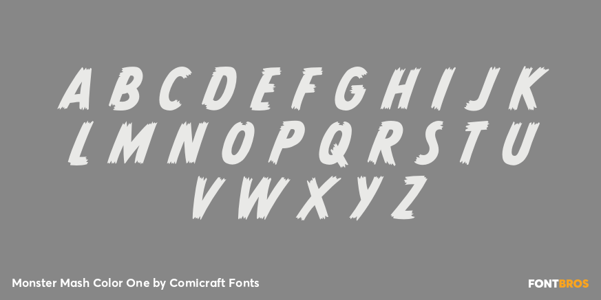 Monster Mash Color One Font Poster #1