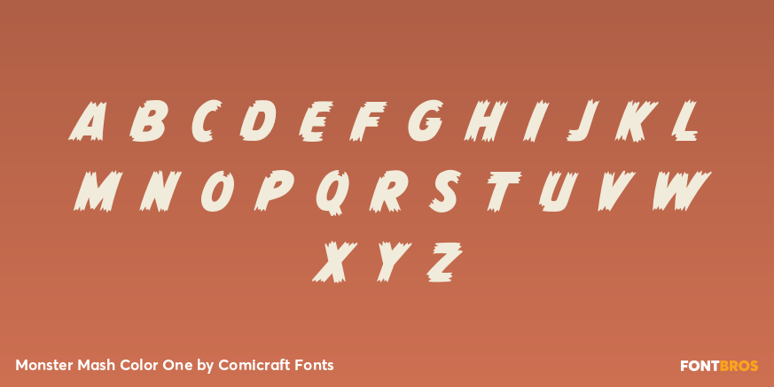 Monster Mash Color One Font Poster #1