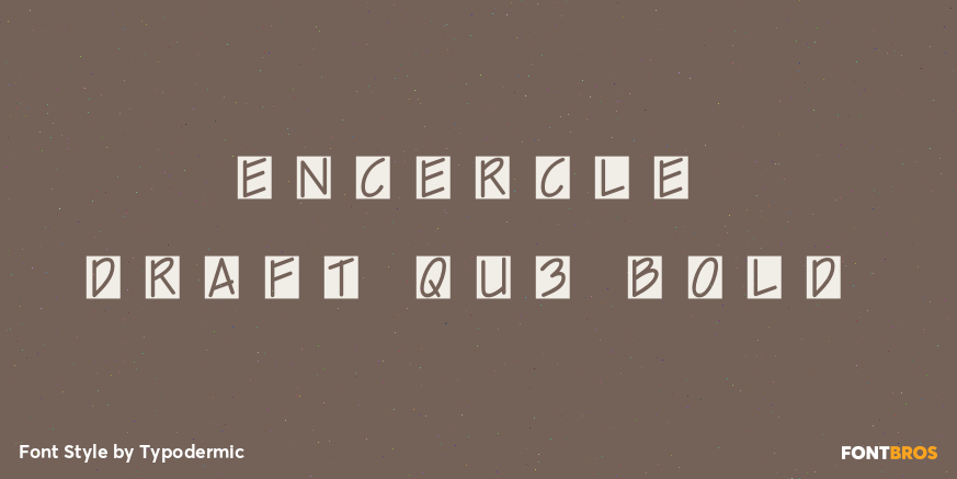 Encercle Draft QU3 Bold Poster