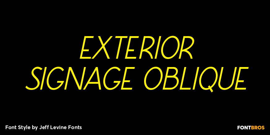 Exterior Signage Oblique Poster