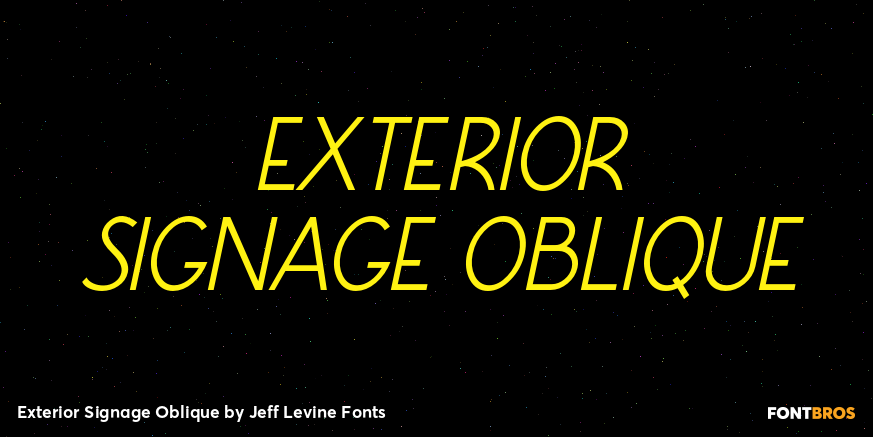 Exterior Signage Oblique Poster