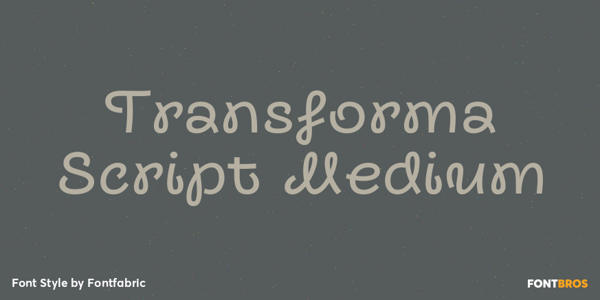 Transforma Script Medium Poster