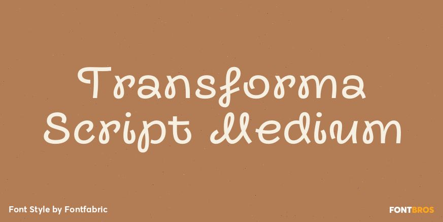 Transforma Script Medium Poster