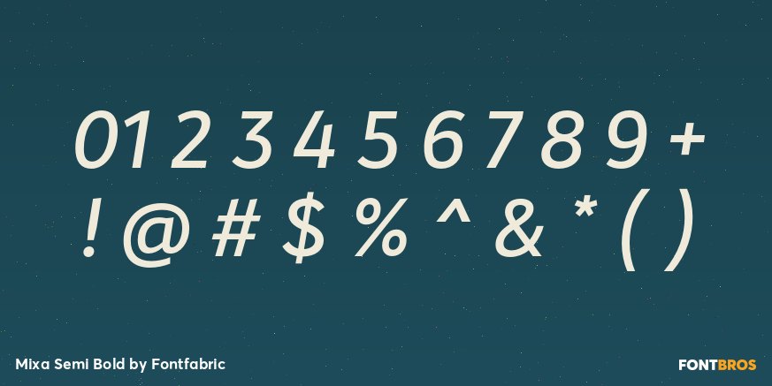 Mixa Semi Bold Font Poster #4