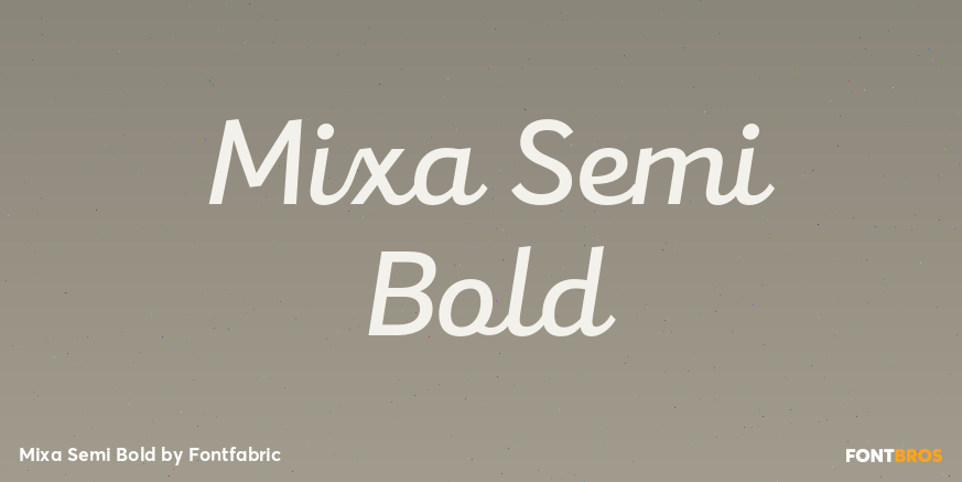 Mixa Semi Bold Font Poster #1