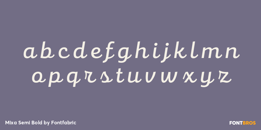 Mixa Semi Bold Font Poster #3