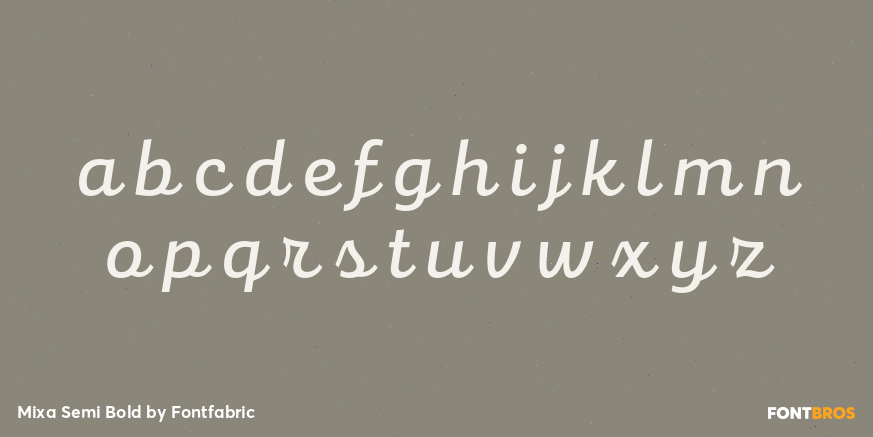 Mixa Semi Bold Font Poster #3