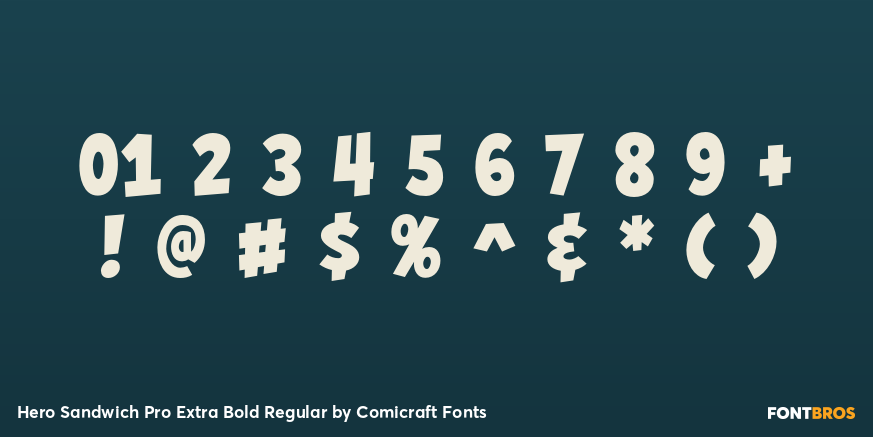 Hero Sandwich Pro Extra Bold Regular Font Poster #4