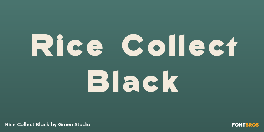 Rice Collect Black Poster