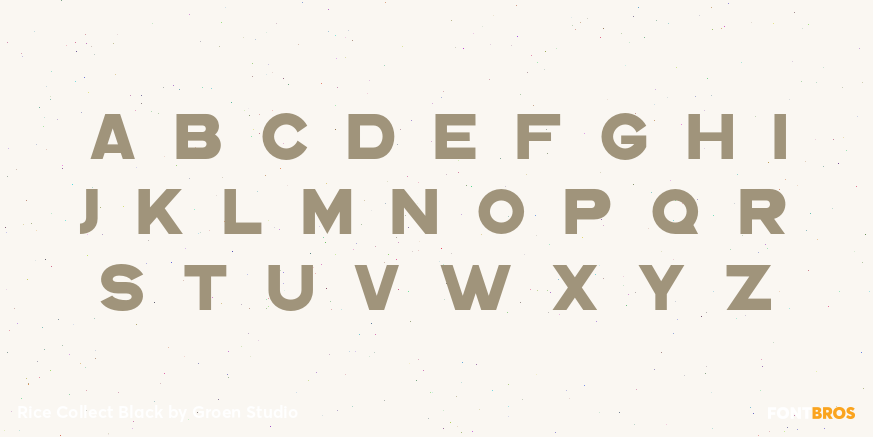 Rice Collect Black Font Poster #2